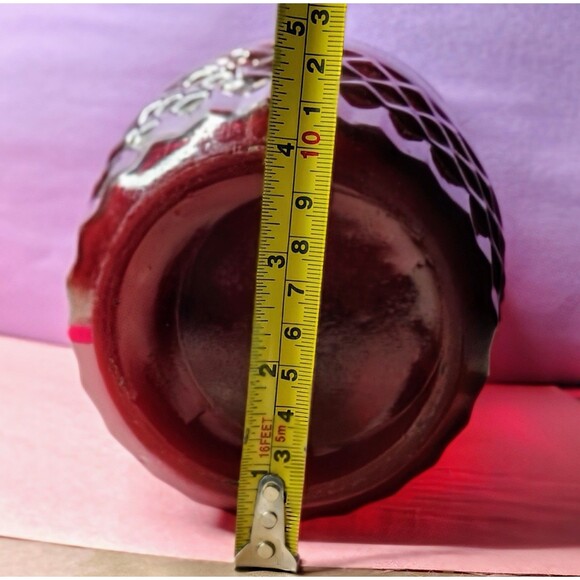 Anchor Hocking Royal Ruby Windsor MidCentury Glass Pitcher 9" Vintage Depression - Picture 4 of 16